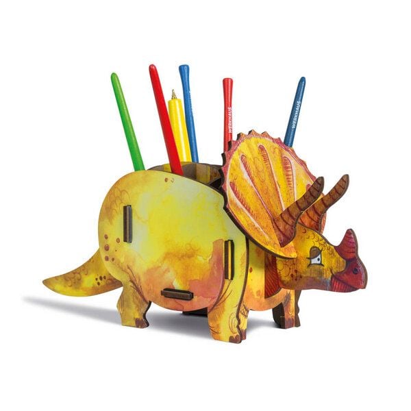 WERKHAUS Stiftebox Dino | Triceratops von WERKHAUS