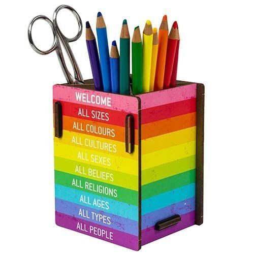 WERKHAUS Stiftebox WELCOME aus Holz von WERKHAUS