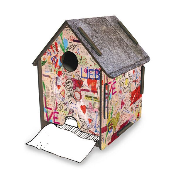 WERKHAUS Toilettenpapierhalter ToPa-Haus Graffiti von WERKHAUS