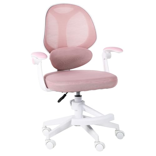 WERKSTAR Drehstuhl Schreibtischstuhl für Mädchen Kind Rosa Kinderstuhl 360° Kinderzimmer von WERKSTAR