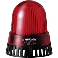 Werma Signaltechnik Kombi-Signalgeber LED 420.110.75 Rot Dauerlicht 24 V/AC, 24 V/DC 92 dB von WERMA SIGNALTECHNIK