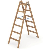 Werner Holz Stufenstehleiter zweiseitig begehbar 2x6 Stufen Werner Holz Stufenstehleiter zweiseitig begehbar 2x6 Stufen von WERNER