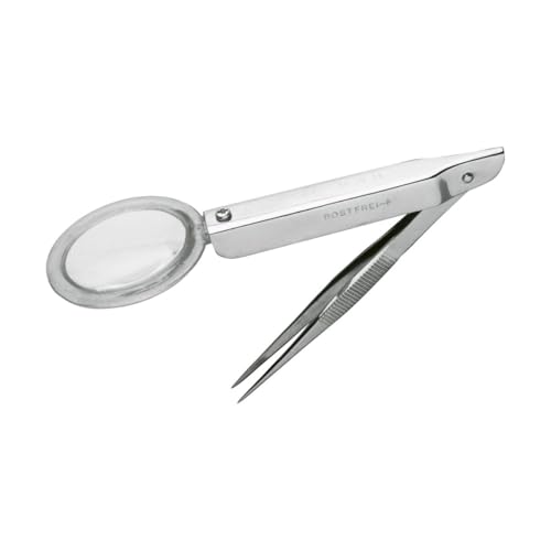 Splitterpinzette mit Lupe | rostfrei | 9 cm | ermöglicht Erfassen und Greifen selbst kleinster Fremdkörper Splitterpinzette mit Lupe | rostfrei | 9 cm | ermöglicht Erfassen und Greifen selbst kleinster Fremdkörper von WERO