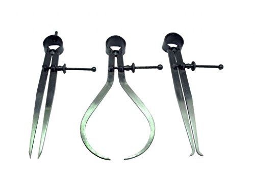 3 Pieces Spring Caliper Set - Inside, Outside & Divider 4" Inch / 100 mm - Measuring Tool,… 3 Pieces Spring Caliper Set - Inside, Outside & Divider 4" Inch / 100 mm - Measuring Tool,… von AI