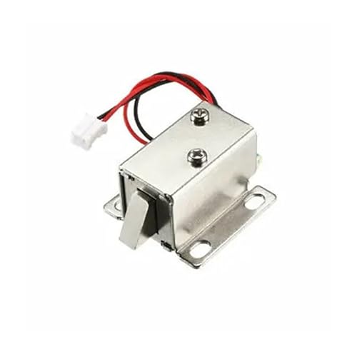 1pc DC 6V 1A 6mm Electromagnetic Solenoid Lock Assembly Tongue Up for Door Lock WERQKJXCZ von WERQKJXCZ