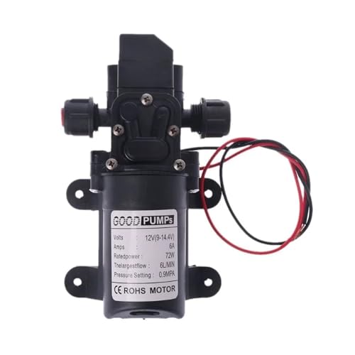 Intelligent Valve DC 12V 130PSI 6L/Min Water High Pressure Diaphragm Self Priming Pump 72W WERQKJXCZ Intelligent Valve DC 12V 130PSI 6L/Min Water High Pressure Diaphragm Self Priming Pump 72W WERQKJXCZ von WERQKJXCZ