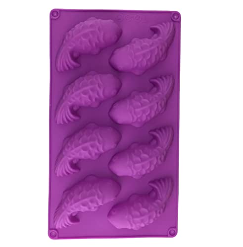 Schokoladenformen 2 Stück Goldfisch Koi Silikonform Kuchen Mousse Pudding Gipsseife Gebacken Fondant Diy Form von WERTK