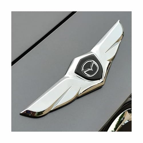 WERTYUV Auto Emblem Aufkleber, für Mazda CX-3 CX-30 CX-4 CX-5 CX-50 CX-60 CX-8 CX-9 CX-90 rostfrei langlebiges Front Motorhaube Kofferraum 3D Selbstklebende Ersatz Dekoration,D von WERTYUV