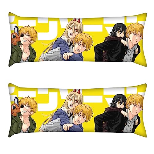 Chains-aw Man Anime Kissenbezug, Dekokissen Kissenhülle Bequemer Weiche, Gemütlich Soft Kissen Fall für Sofa Schlafzimmer Balkon-Multicolor 3||50x150cm Chains-aw Man Anime Kissenbezug, Dekokissen Kissenhülle Bequemer Weiche, Gemütlich Soft Kissen Fall für Sofa Schlafzimmer Balkon-Multicolor 3||50x150cm von WERUN