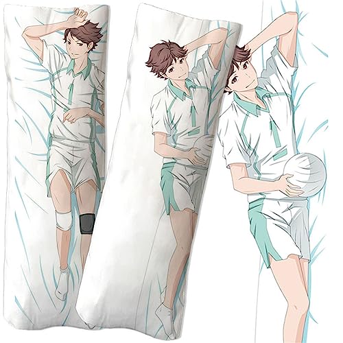 Haiky-uu!! Kissenbezüge, Weiche Resistent Dakimakura Zierkissenbezug, Gemütlich Soft Elastisch Umarmungskissen Fall-Multicolor 14||34x100cm von WERUN