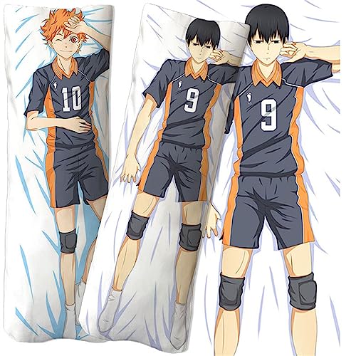 Haiky-uu!! Kissenbezüge, Weiche Resistent Dakimakura Zierkissenbezug, Gemütlich Soft Elastisch Umarmungskissen Fall-Multicolor 2||50 * 150cm von WERUN