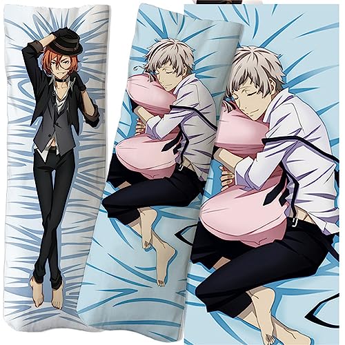 WERUN Bun-go STR-ay Dogs Kissenbezüge, Dekorative Seitenschläferkissen Bezug, Anime und Manga Fans Cosplay Zierkissen Bezüge-Multicolor 9||50 * 150cm von WERUN