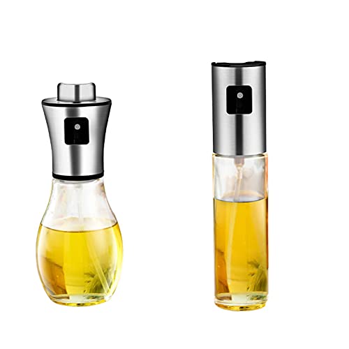 Backen Olivenöl Spray Flasche Öl Essig Speiseflaschen Wasserpumpe Grill BBQ Kochsprüher Küchenwerkzeuge (Color : 2PCS) von WERWER