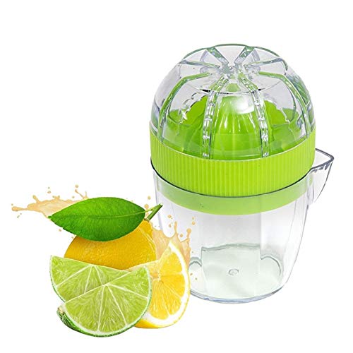 Zitronen-Squeezer mit Deckel-Kunststoff-Handbuch-Zitronen-Juicer-Orange-Press-Cup-Zitrus-Squeezer mit Gießauslauf Obst-Werkzeuge von WERWER