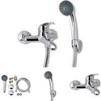 The Living Store Bad Dusche Mischbatterie Set Chrom - Armaturen - Silber von WERWING