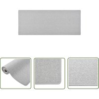 The Living Store Teppichläufer Hellgrau 80x200 cm - Teppichläufer - Grau - Hellgrauer Teppich - Nadelvlies - Polypropylen Teppich von WERWING