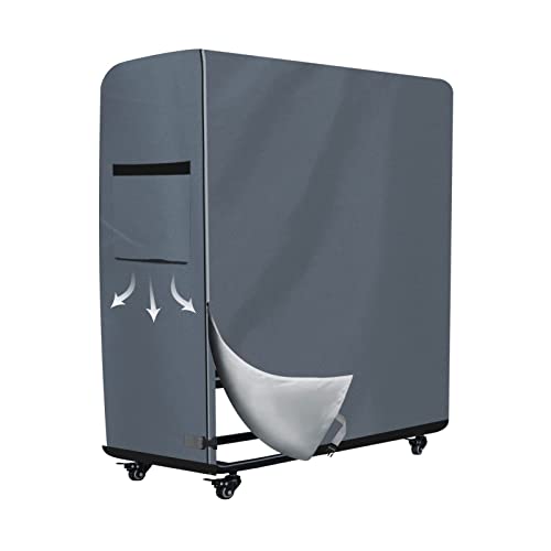 WES Klappbett Staubdichte Abdeckung Schutzhülle für Innen Außen Verstellbar Wasserdicht Protector Multifunktionale Abdeckung (Grau) von WES