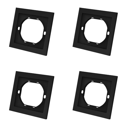 Schwarzer ABS-Rahmen mit 1 Modulen für Schalter und Steckdose X4. WESA Schwarzer ABS-Rahmen mit 1 Modulen für Schalter und Steckdose X4. WESA von WESA