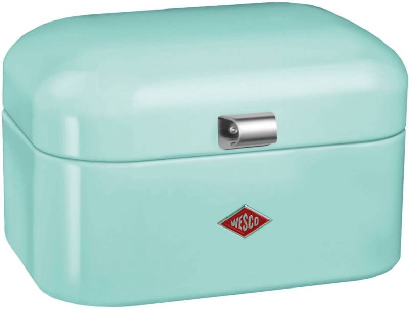 WESCO Brotkasten Single Grandy, Stahlblech, (1-tlg), Metallscharniere/Gummistopper Deckel+Boden / Lüftungslöcher / Griff von WESCO