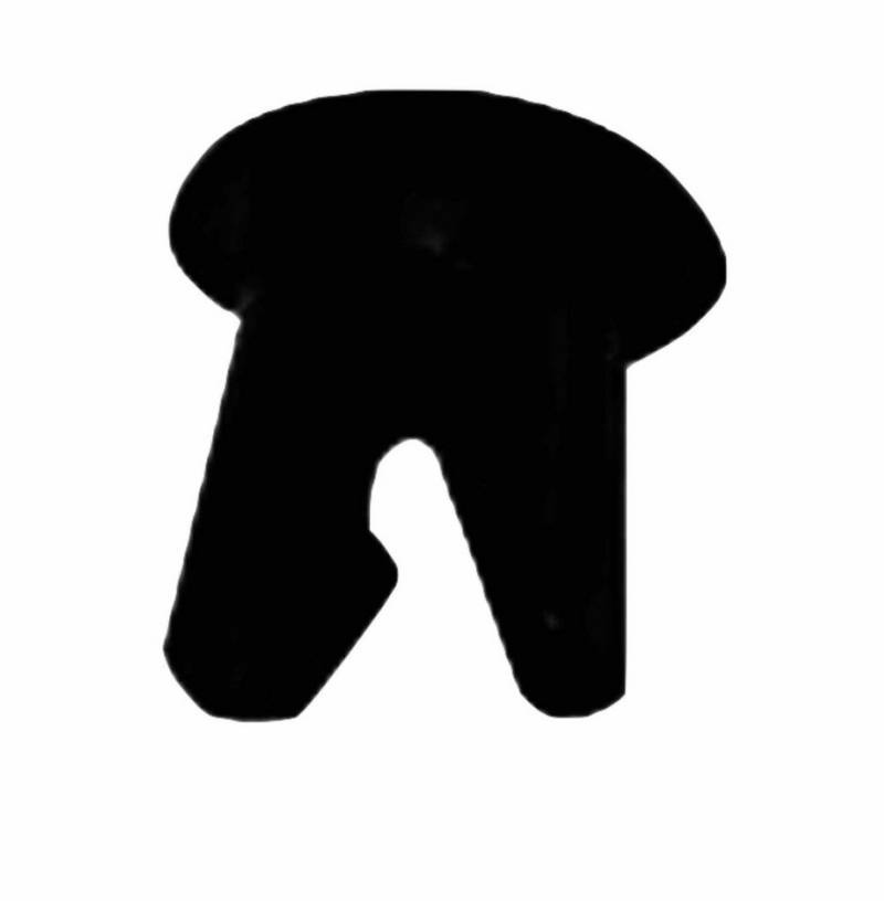 WESCO Einbaumülleimer WESCO® Aufnahmestopfen für Trittgestänge schwarz Alpha + Beta von WESCO