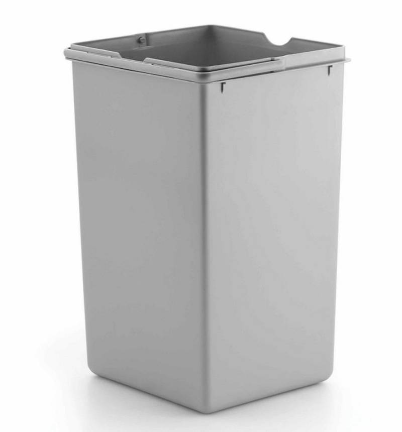 WESCO Einbaumülleimer Wesco Double Boy Ersatzeimer 15 Liter, alugrau von WESCO