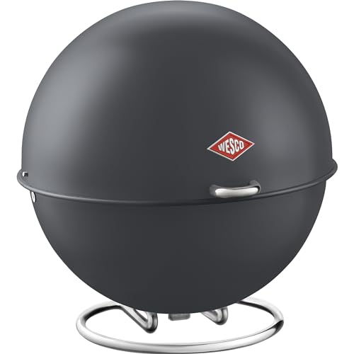 WESCO LOFT 223101 SUPERBALL Classic Retro Brotbox Brotkasten Vorratsdose, Farben:Graphit Matt von WESCO