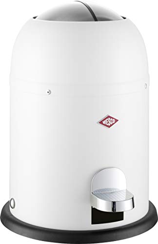 WESCO Mini Master Abfalleimer 6 L, Weiß Matt von WESCO