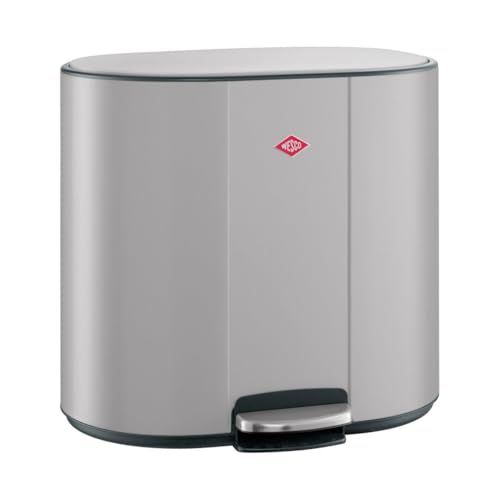WESCO Multicollector 3 Tretabfalleimer grey matt pulverbeschichtetes Stahlblech, 1 x 25 Liter und 2 x 12 Kunststoffbehälter, Metall-Fußtritt, praktischer Handgriff, Geruchsfilter, Deckelarretierung WESCO Multicollector 3 Tretabfalleimer grey matt pulverbeschichtetes Stahlblech, 1 x 25 Liter und 2 x 12 Kunststoffbehälter, Metall-Fußtritt, praktischer Handgriff, Geruchsfilter, Deckelarretierung von WESCO