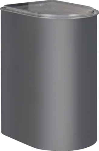 Wesco Vorratsdose LOFT 3 Liter aus hochwertigem Stahlblech mit Acryldeckel in der Farbe graphit matt - Lebensmittelecht - luftdicht - ideal für Schubladen von WESCO