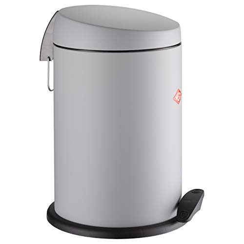 Wesco 121212-79 Capboy Base Mülleimer, Stahlblech, 13 liters, Cool Grey matt von WESCO