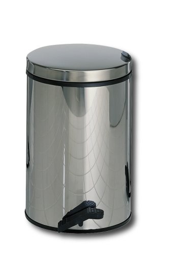 Wesco 128 534-41 Gastro-Tretabfallsammler, 25 Liter, feuerverzinkter Einsatz, Edelstahl Wesco 128 534-41 Gastro-Tretabfallsammler, 25 Liter, feuerverzinkter Einsatz, Edelstahl von WESCO