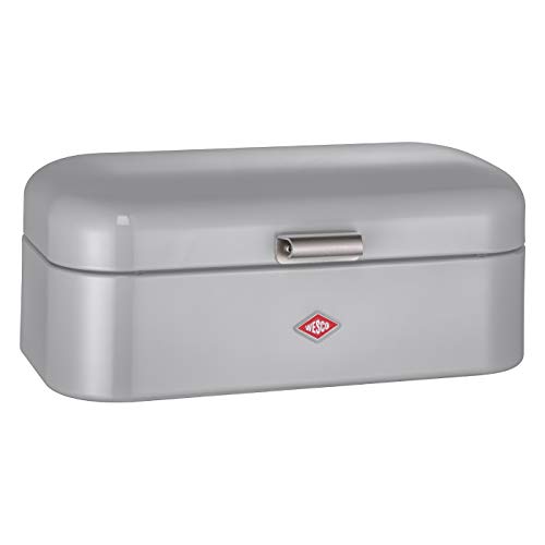 Wesco 235 201 Grandy Brotkasten cool Grey 22x42x17cm (L/B/H), Edelstahl, Grau von WESCO