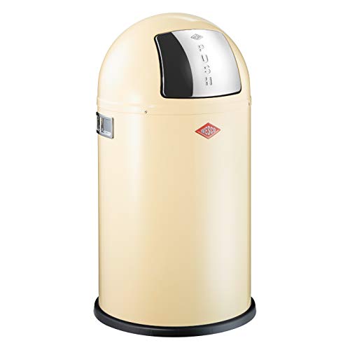 Wesco Abfallsammler Pushboy Junior 22 Liter Mandel, H x Ø 63x35cm/22L von WESCO