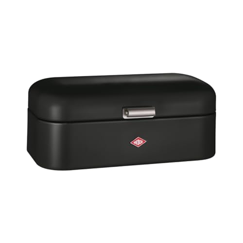 Wesco Grandy Brotkasten in der Farbe mattschwarz, pulverbeschichtetes Stahlblech, Lüftungslöcher und stabiler Handgriff Wesco Grandy Brotkasten in der Farbe mattschwarz, pulverbeschichtetes Stahlblech, Lüftungslöcher und stabiler Handgriff von WESCO