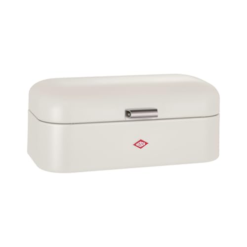 Wesco Grandy Brotkasten in der Farbe sand matt, pulverbeschichtetes Stahlblech, Lüftungslöcher und stabiler Handgriff von WESCO