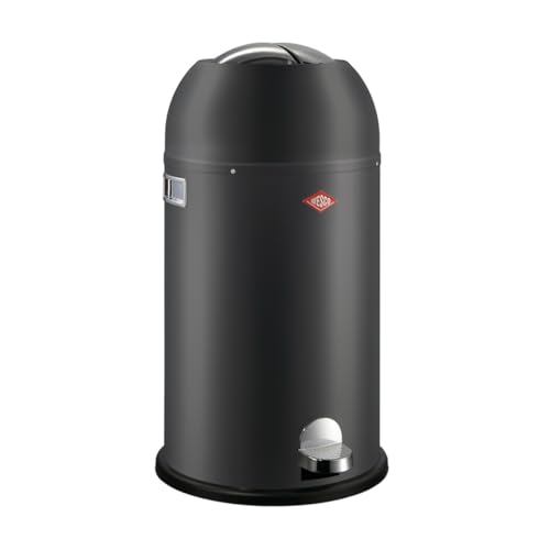 Wesco Kickmaster Abfallsammler in der Farbe graphit matt, pulverbeschichtetes Stahlblech, eingebauter Dämpfer, 33 Liter Volumen, großer Einwurf Wesco Kickmaster Abfallsammler in der Farbe graphit matt, pulverbeschichtetes Stahlblech, eingebauter Dämpfer, 33 Liter Volumen, großer Einwurf von WESCO