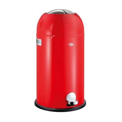 Wesco Kickmaster Abfallsammler in der Farbe rot, pulverbeschichtetes Stahlblech, eingebauter Dämpfer, 33 Liter Volumen, großer Einwurf Wesco Kickmaster Abfallsammler in der Farbe rot, pulverbeschichtetes Stahlblech, eingebauter Dämpfer, 33 Liter Volumen, großer Einwurf von WESCO