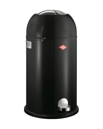 Wesco Kickmaster Abfallsammler in der Farbe schwarz, pulverbeschichtetes Stahlblech, eingebauter Dämpfer, 33 Liter Volumen, großer Einwurf Wesco Kickmaster Abfallsammler in der Farbe schwarz, pulverbeschichtetes Stahlblech, eingebauter Dämpfer, 33 Liter Volumen, großer Einwurf von WESCO