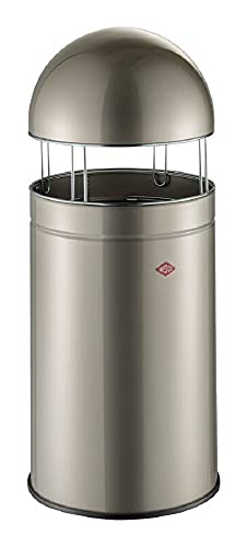 Wesco Mülleimer, Stahl, Neusilber, Groß Wesco Mülleimer, Stahl, Neusilber, Groß von WESCO