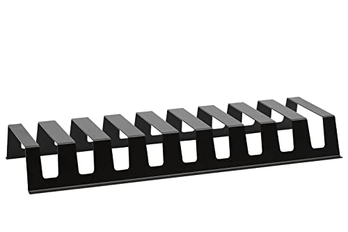 Wesco Rack System Smart Tellerhalter 60 aus pulverbeschichtetem Aluminium, flexibel erweiterbar, in der Farbe: Schwarz, Maße: 558 x 207 x 68 mm, A74504060-62 von WESCO