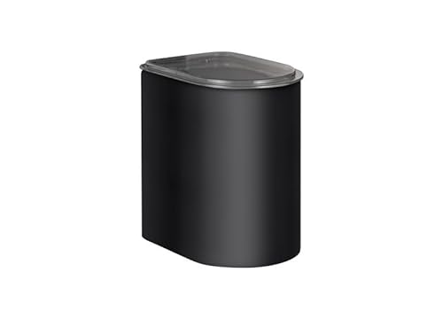 Wesco Vorratsdose LOFT 2,2 Liter aus hochwertigem Stahlblech mit Acryldeckel in der Farbe schwarz matt - Lebensmittelecht - luftdicht - ideal für Schubladen von WESCO