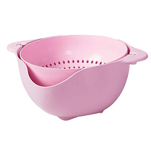 WESDOO Sink Drainer Nudelsieb Waschbecken Korb Sieb Kleine Sieb Küchensieb Küche Gadgets Für Kochen Pink,One Size von WESDOO