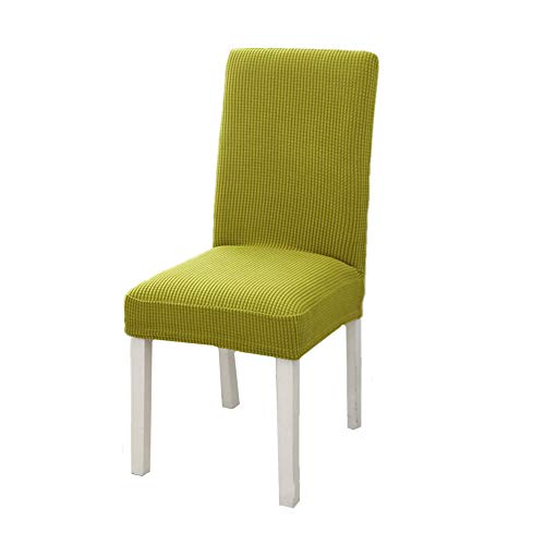 WESDOO Stuhlhussen kaufen Stuhlhussen günstig Dinning stühle Covers Esszimmer Stuhl Sitz Pads Einfach fit Stuhl abdeckungen Esszimmer Stuhl abdeckungen Set of 2,Grass Green von WESDOO