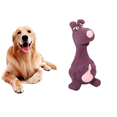 WESEEDOO Hunde Interaktives Spielzeug Hunde Quietschspielzeug Hundebiss Spielzeug Squeaker Toys für Hunde Waschbares Spielzeug Haustier interaktives Spielzeug Purple von WESEEDOO