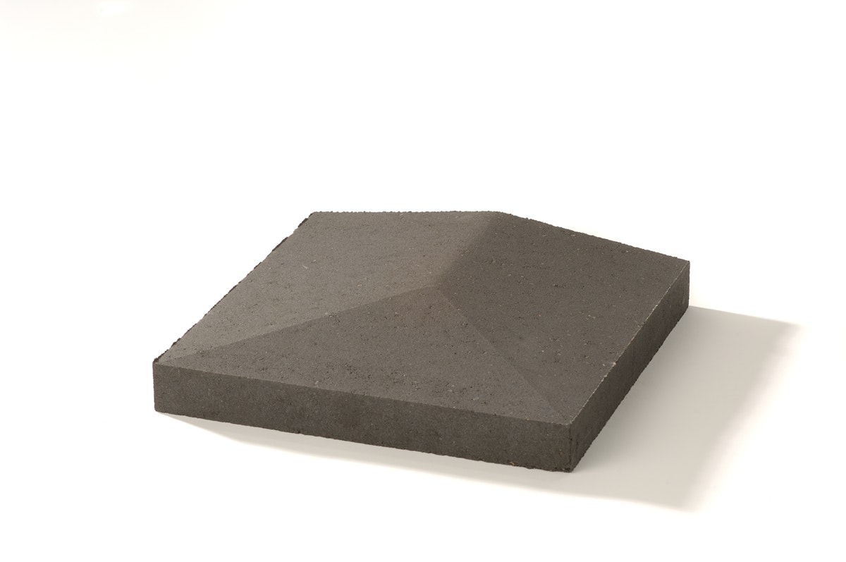 WESERWABEN® Endabdeckungen Anthrazit glatt Satteldach 35 x 5,5 x 35 von WESERWABEN