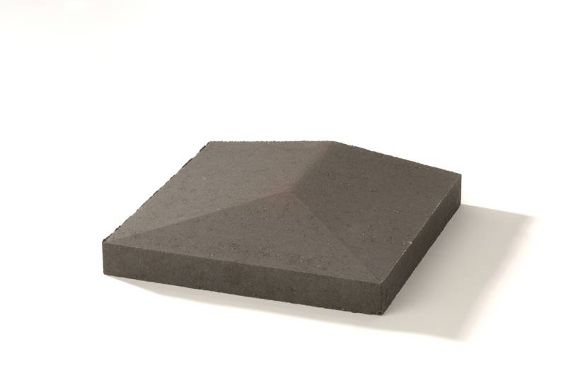 WESERWABEN® Endabdeckungen Anthrazit glatt Satteldach 35 x 5,5 x 35 von WESERWABEN