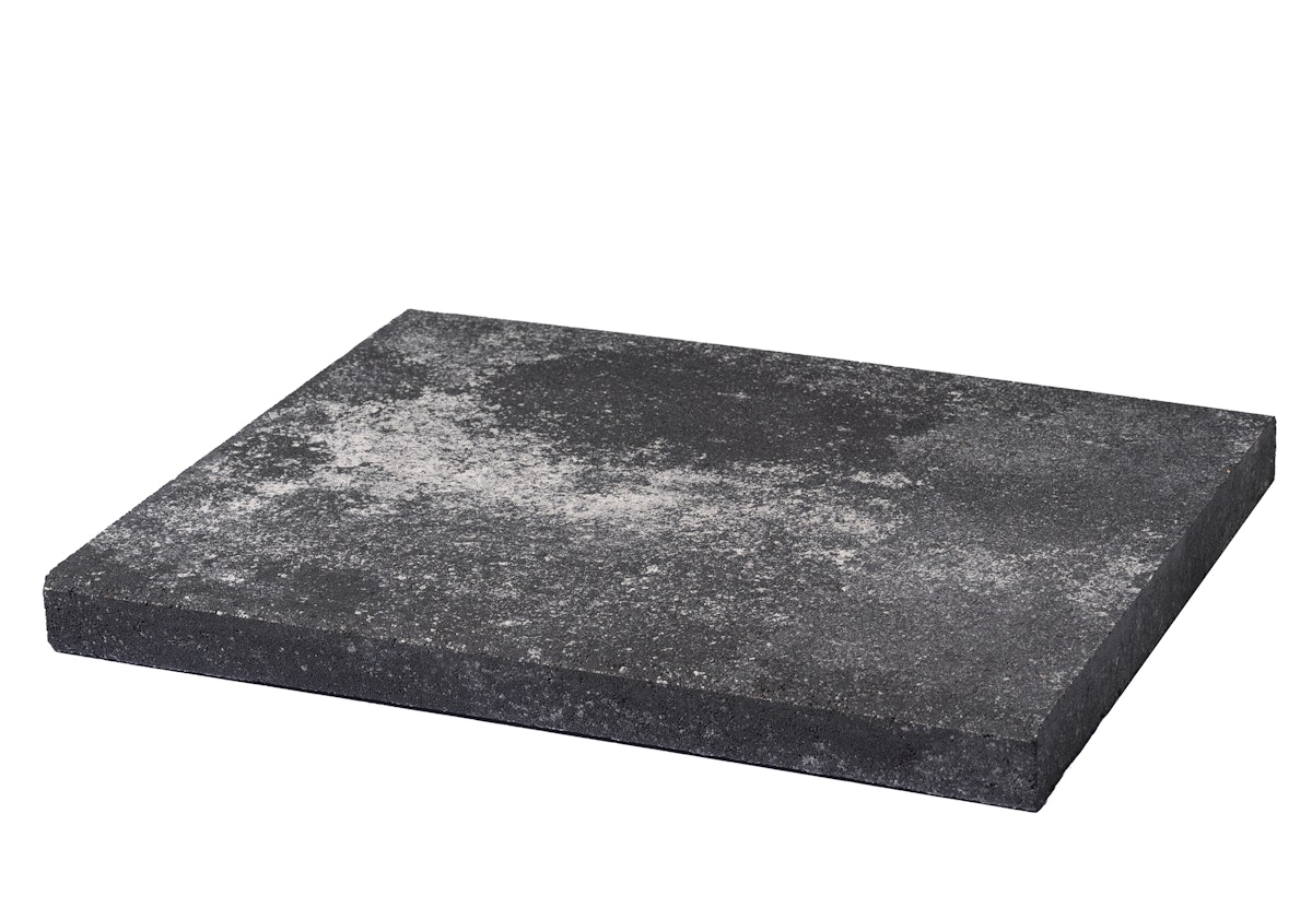 WESERWABEN® Mauerabdeckungen Anthrazit-Weiß meliert flach FVU 25 x 4 x 49 von WESERWABEN