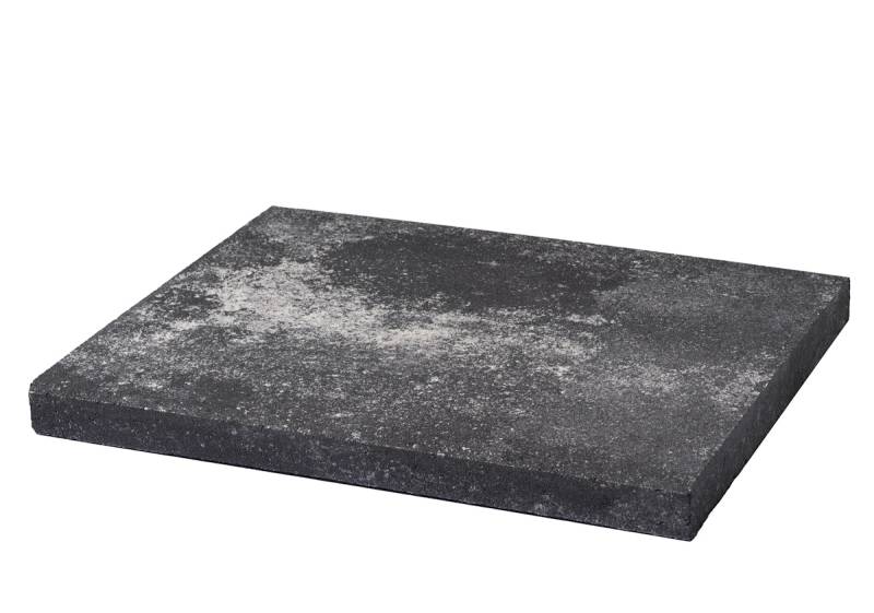 WESERWABEN® Mauerabdeckungen Anthrazit-Weiß meliert flach FVU 25 x 4 x 49 von WESERWABEN
