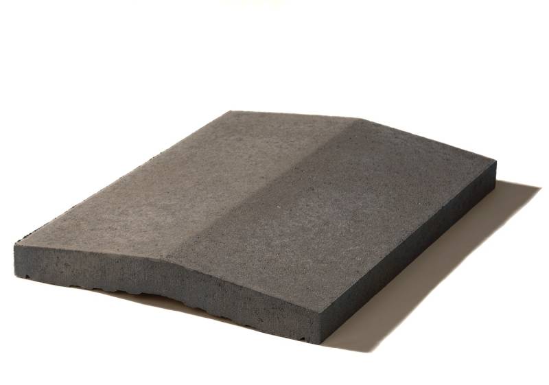 WESERWABEN® Mauerabdeckungen Anthrazit glatt Satteldach 35 x 5,5 x 49 von WESERWABEN