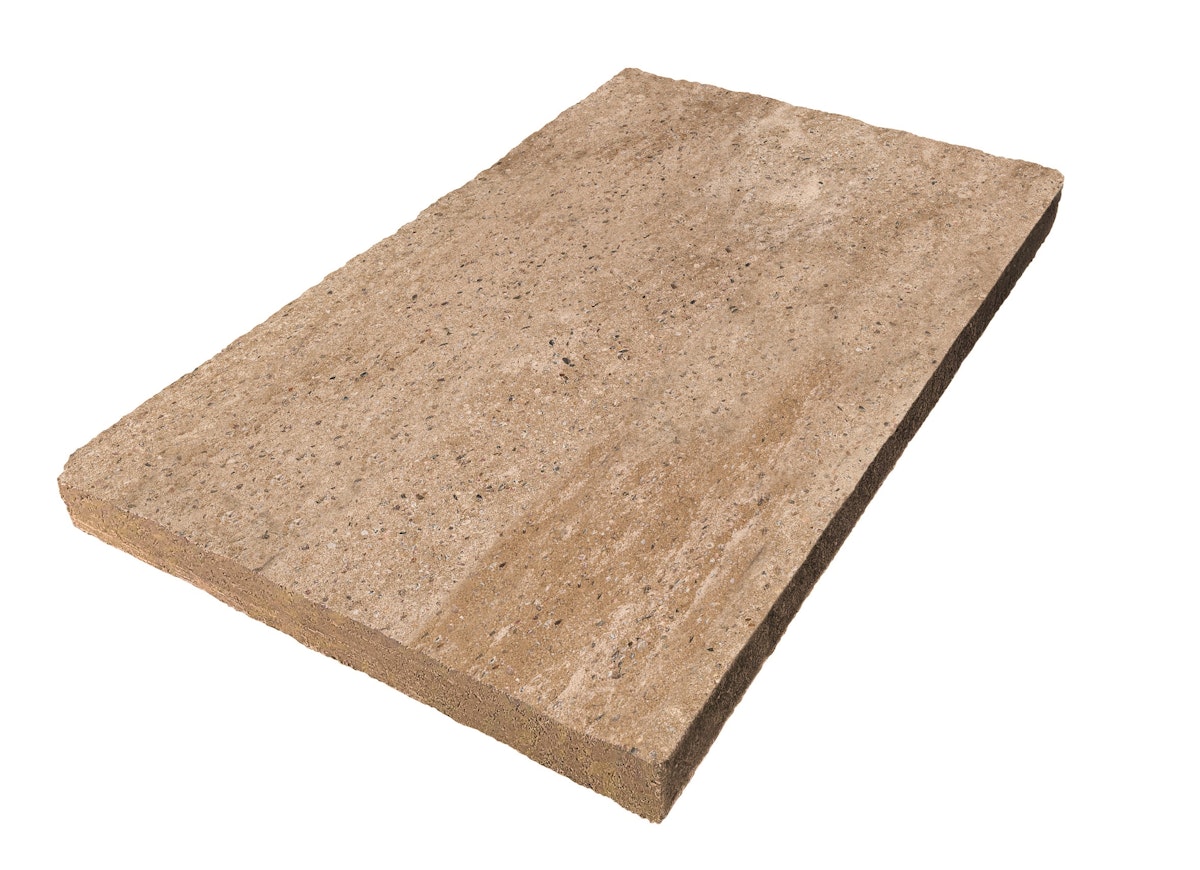 WESERWABEN® Mauerabdeckungen Creme-Beige meliert crush® flach 25 x 4 x 49 von WESERWABEN